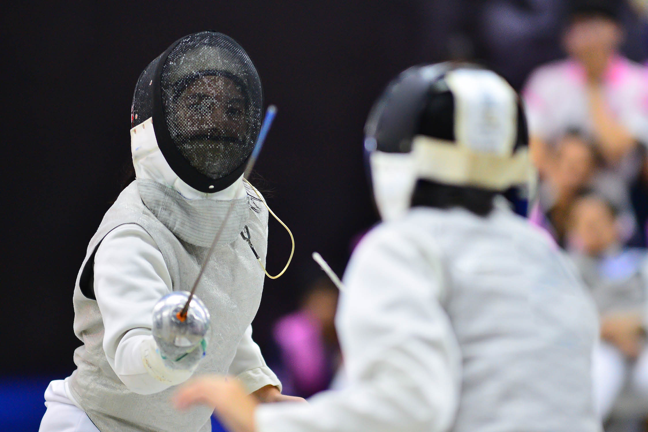 The fencing indoor sport match